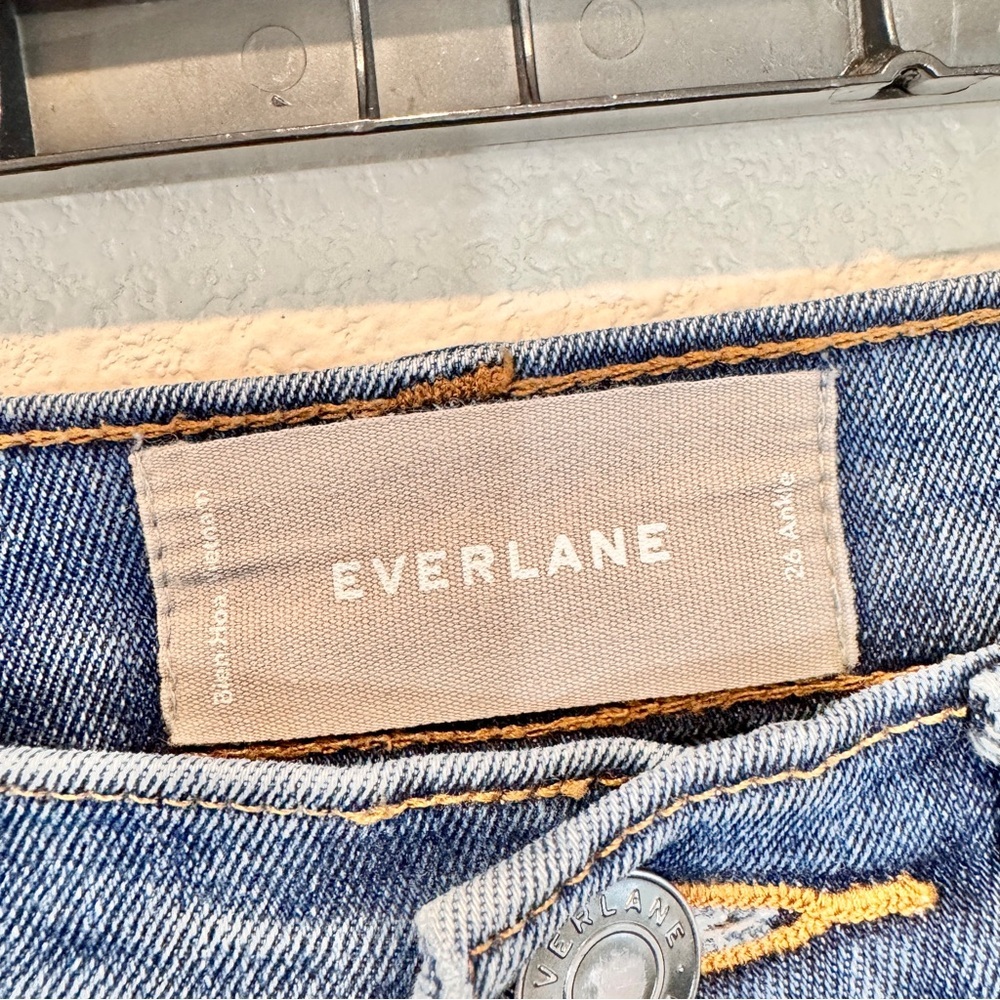 Everlane High Rise Ankle Skinny Jeans Women’s Stretch Blue Denim 26 - Picture 3 of 9